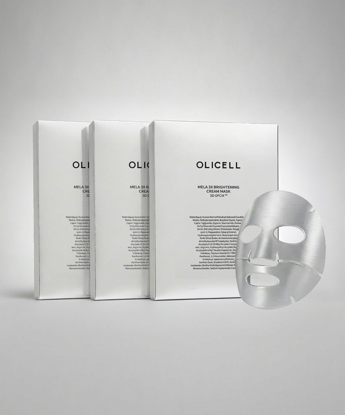 올리셀(OLICELL) 멜라3X 브라이트닝 크림 마스크팩 3 BOX (15매)