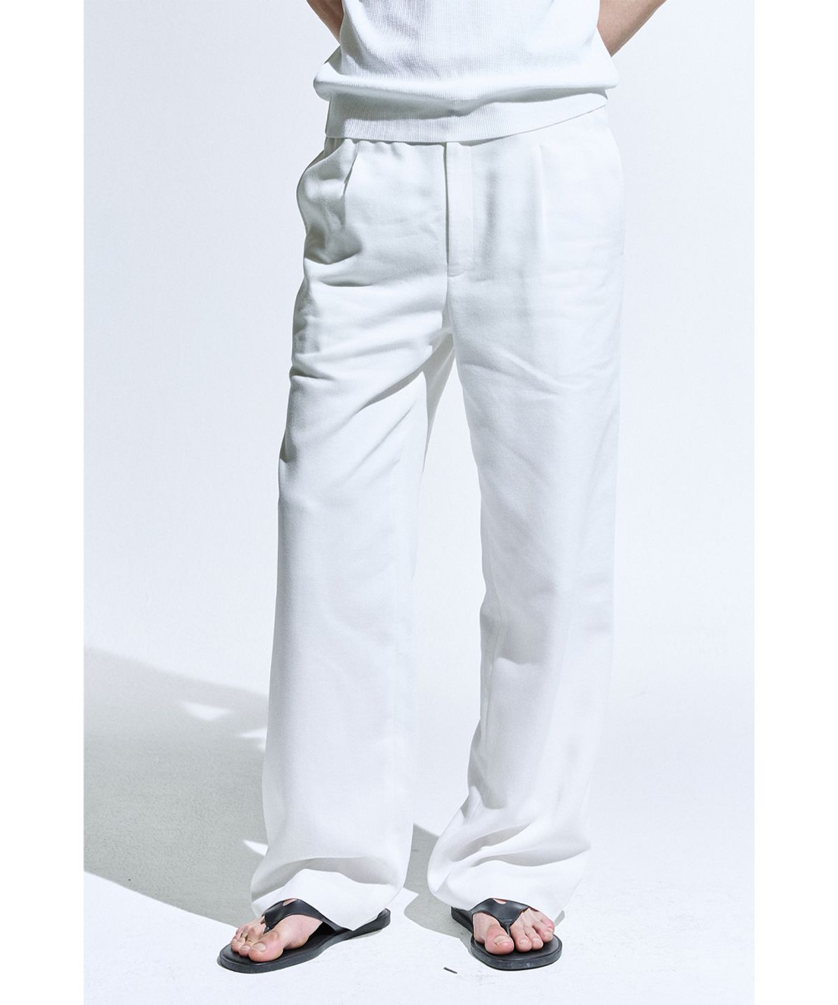 세비지(SAVAGE) String Dinner Trousers - Ivory