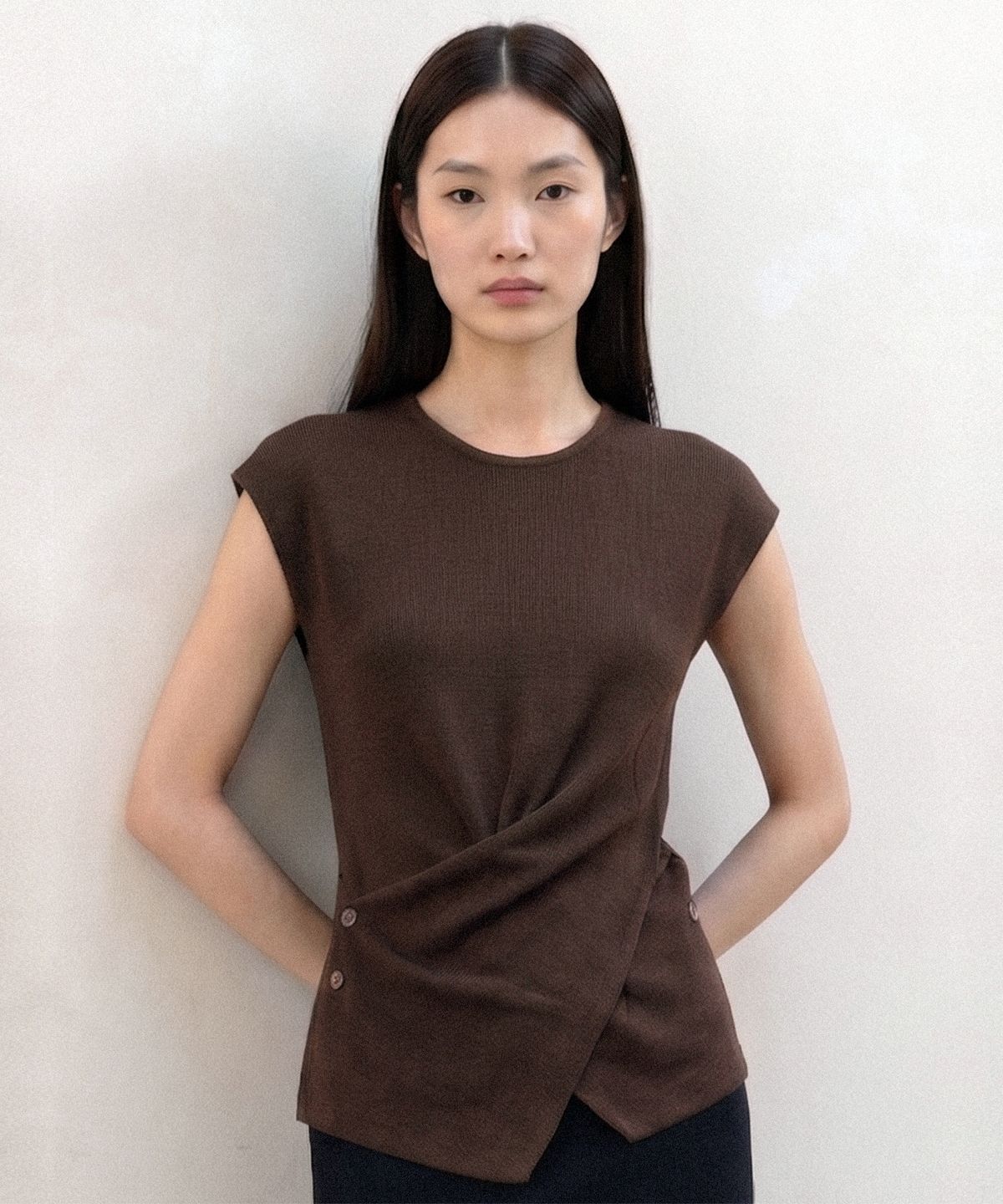 킴도(KIMDOH) Basso Twist Top Brown
