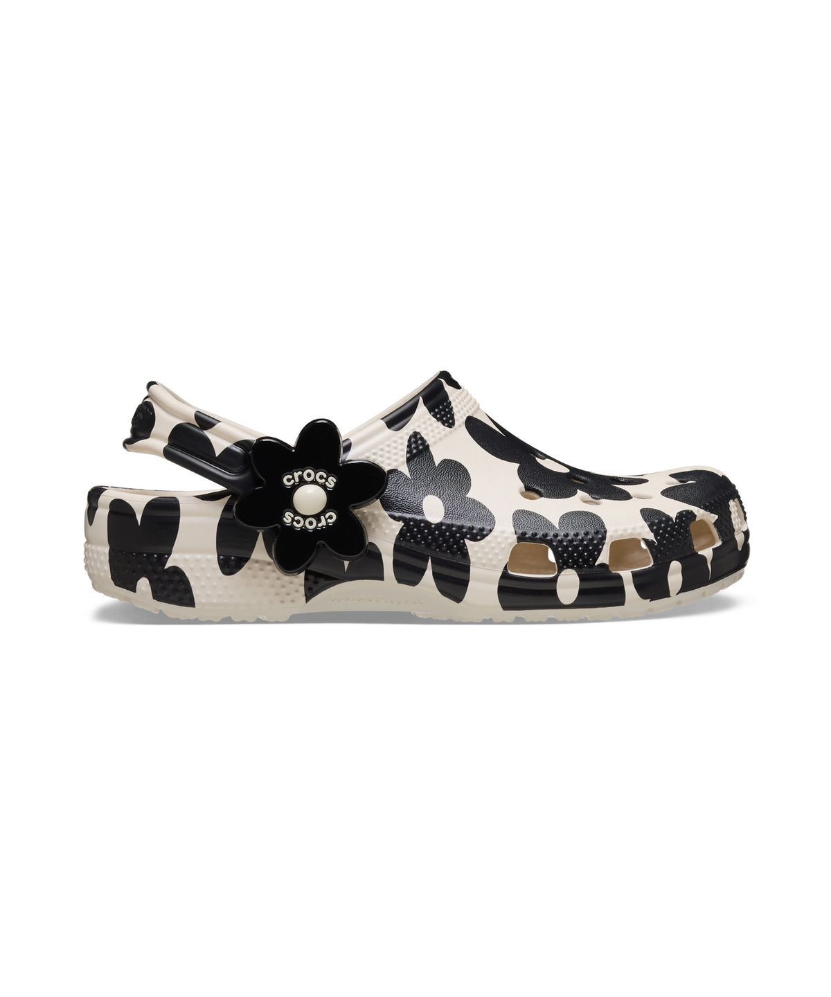 크록스키즈(CROCS KIDS) 클래식 팝 페탈즈 클로그 키즈 - 서밋 화이트/블랙 / 213929-2PG