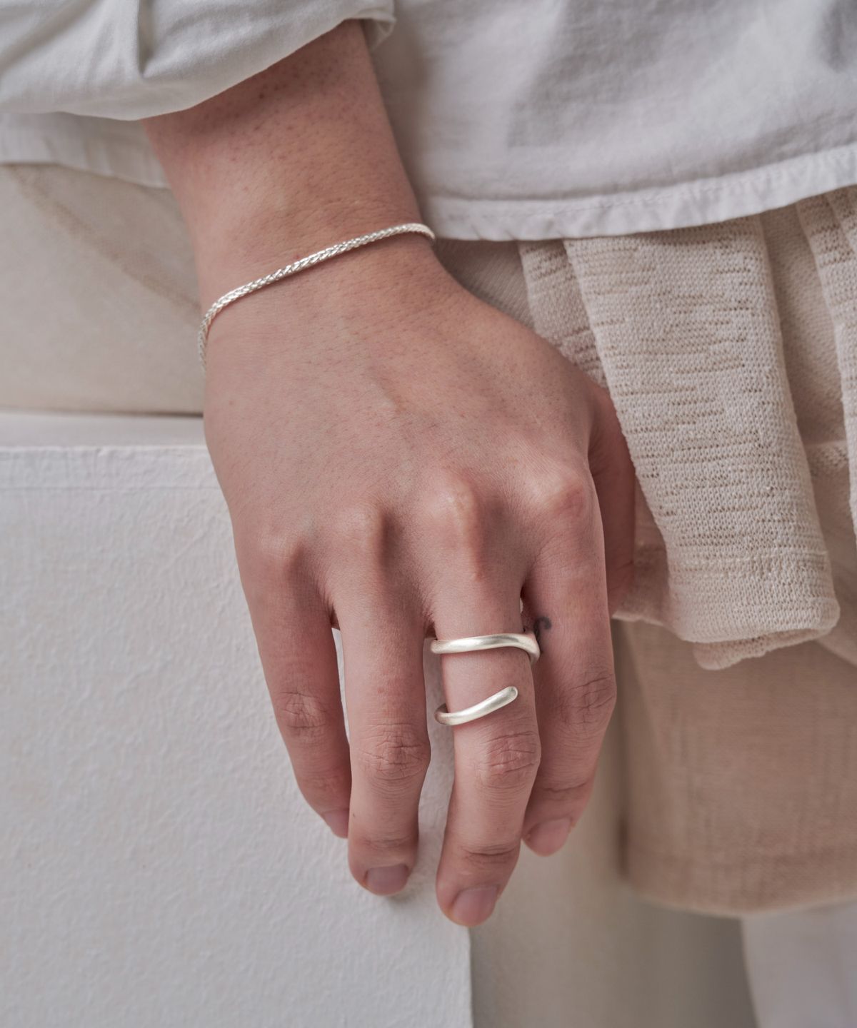 초록(CHOROCK) LINE RING (MATT)