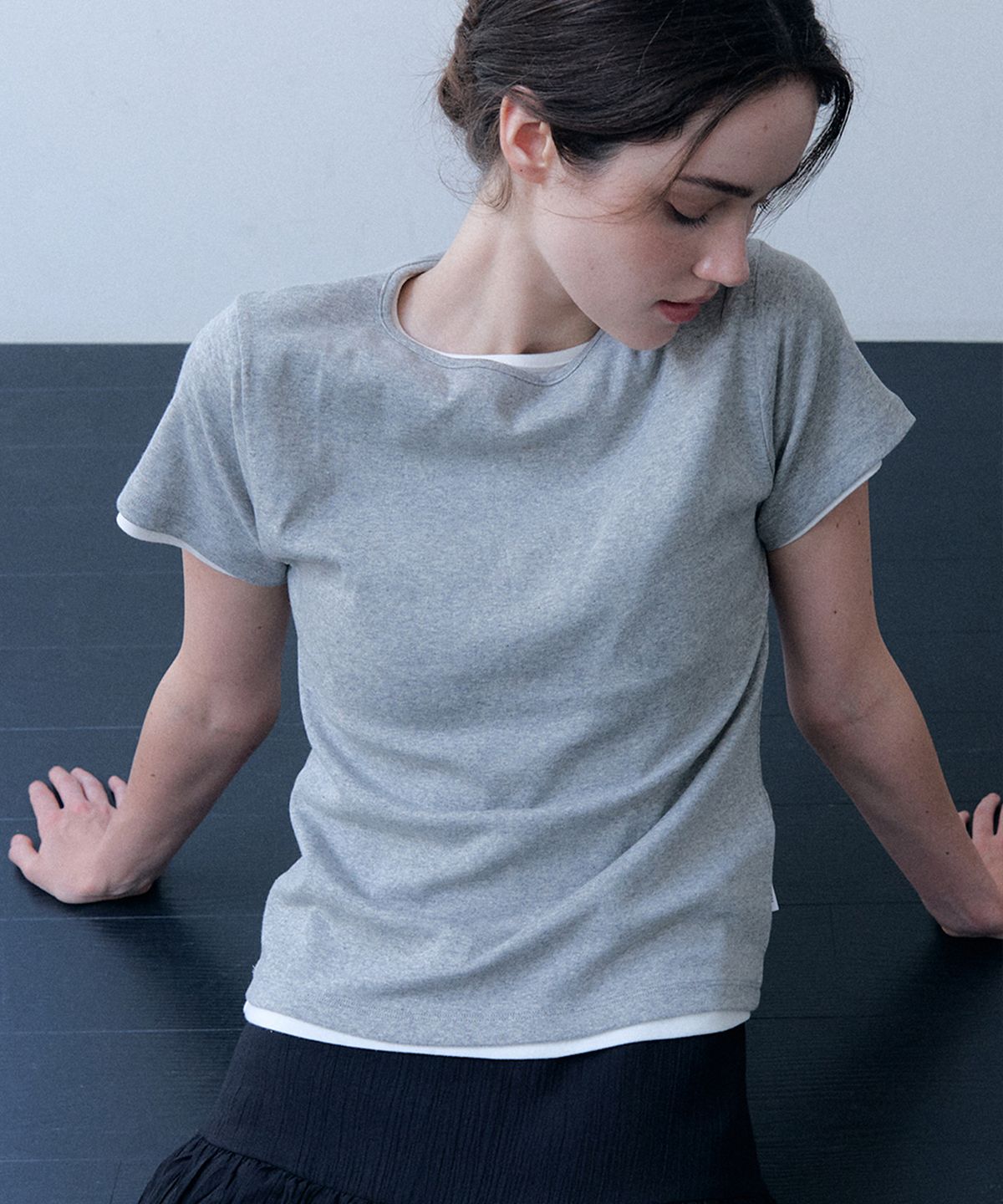 머지앤밍글(MERGE&MINGLE) M& Essential Basic Short Sleeve T-Shirt 8colors