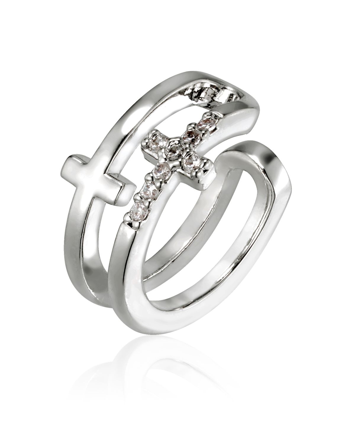 엘르주얼리(ELLEJEWELRY) 스텔라 크로스 이어커프 ELBREC007