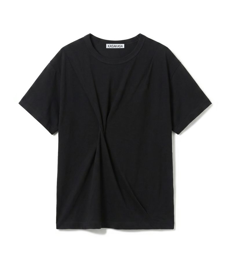 Black Asym Draped T-Shirt