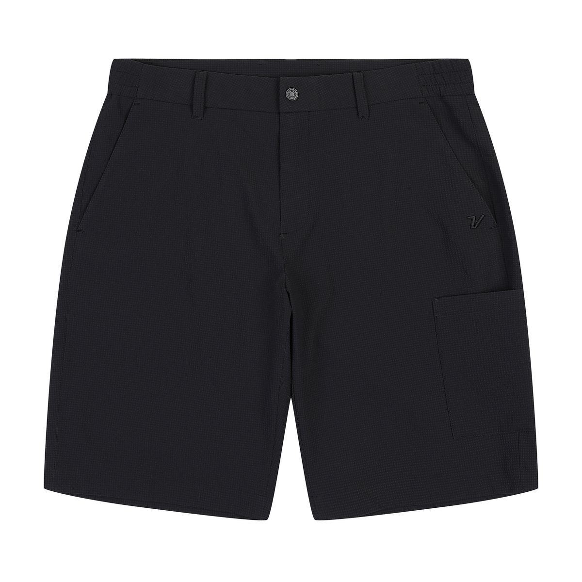 볼빅 골프웨어(VOLVIK GOLFWEAR) 남성 골프 셋업 써커 하프 팬츠 VMHPP451_BK