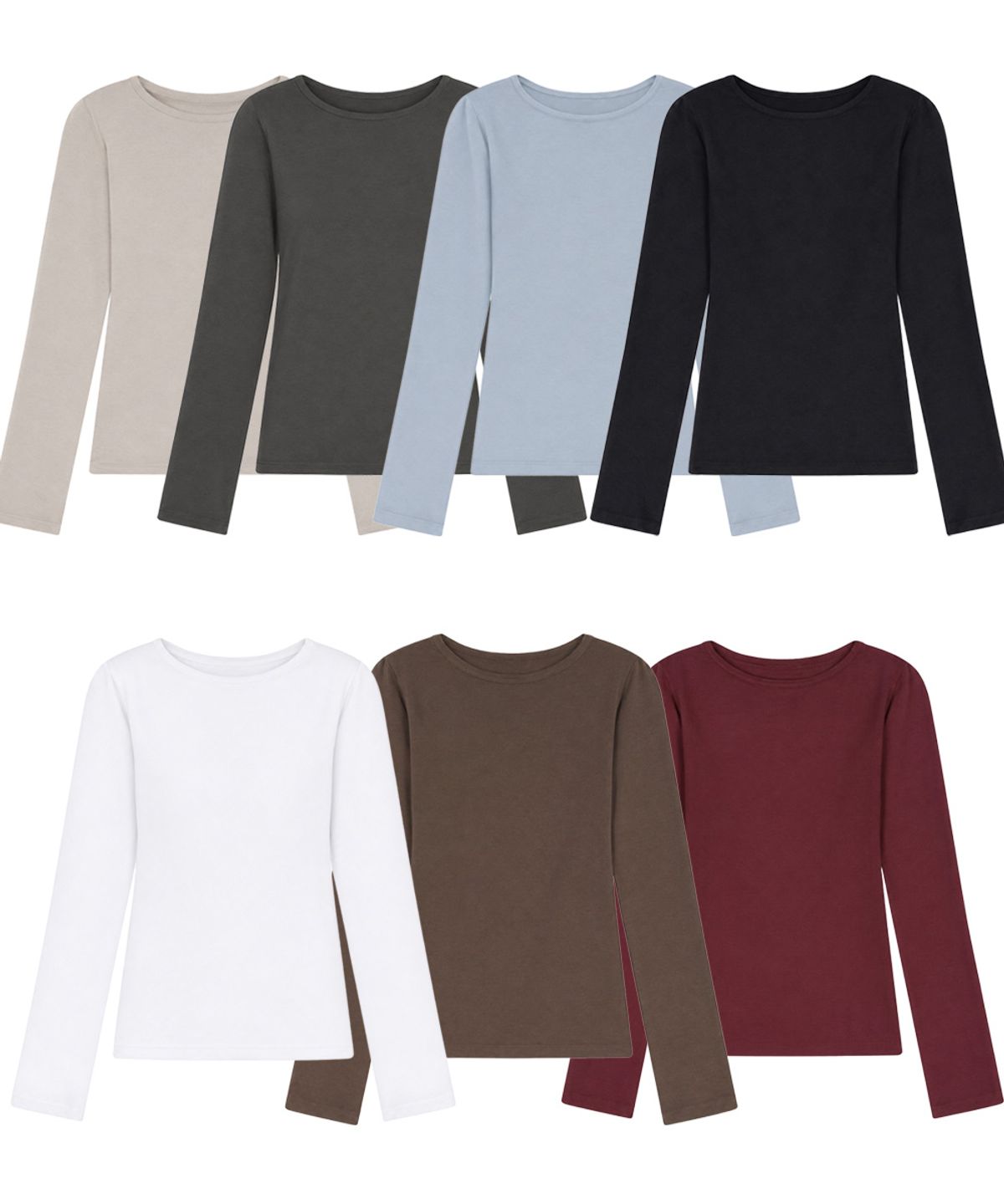 코소(COSO) Organic 베이직 긴팔 티셔츠 (7 COLORS)