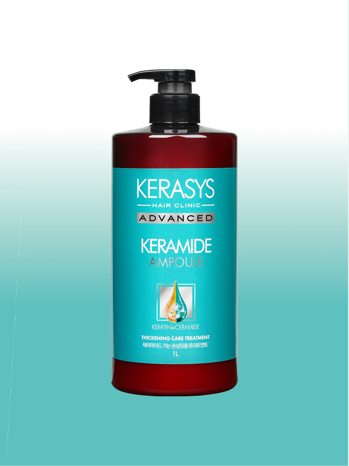 케라시스(KERASYS) 어드밴스드 케라마이드 가는 손상모 클리닉 트리트먼트, 1L