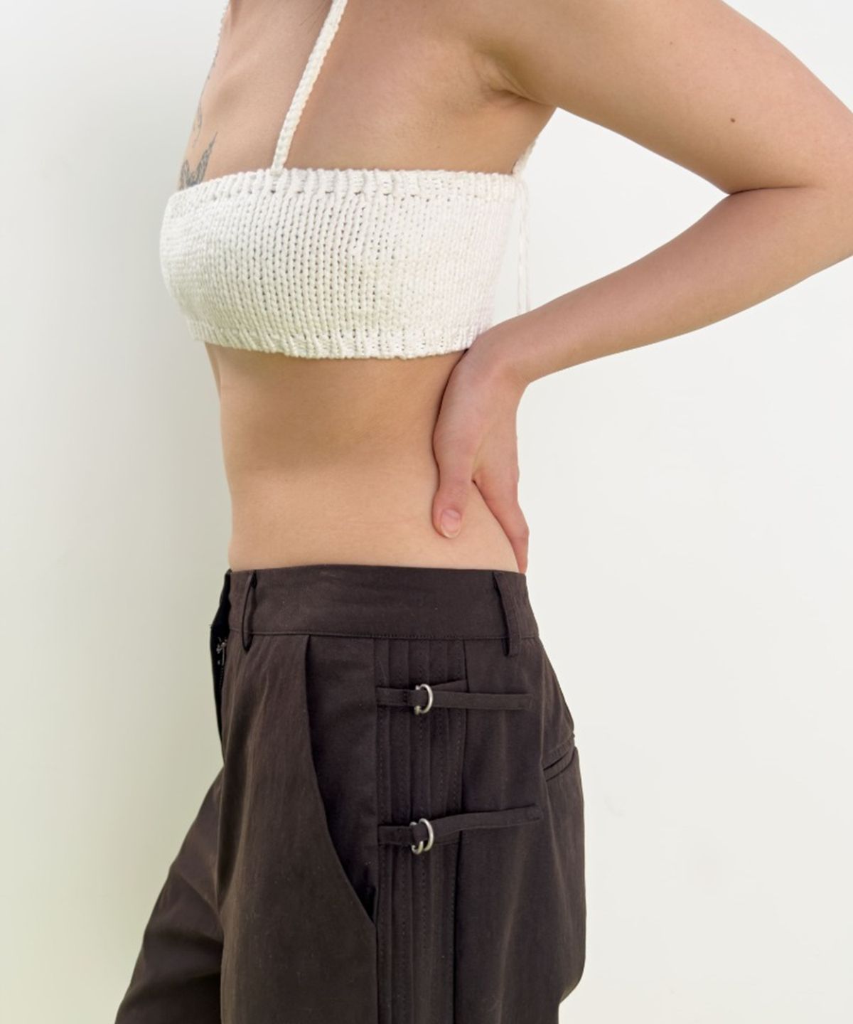 니히(NIEEH) Bijo bermuda shorts (Brown)