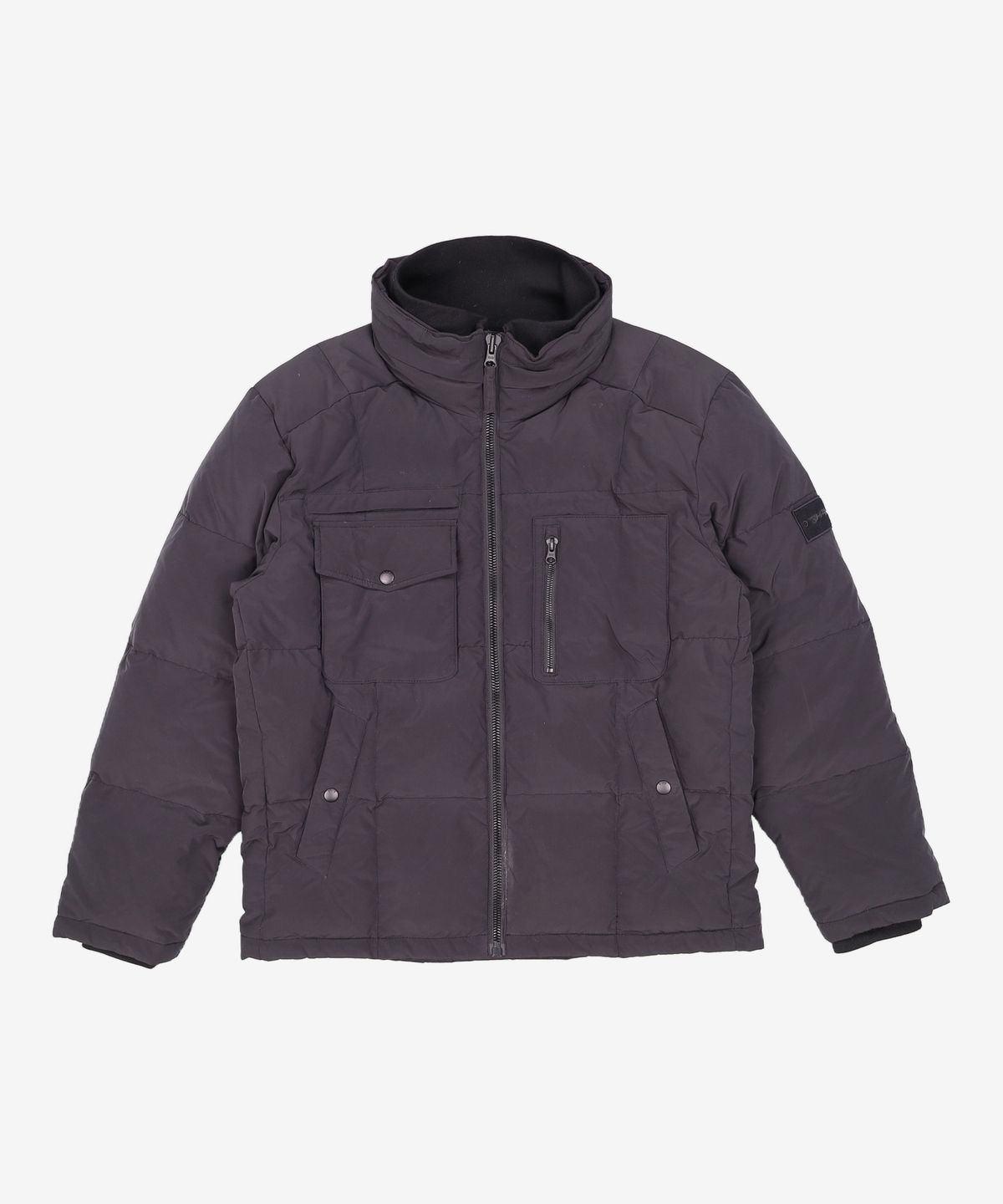 버커루(BUCKAROO) 남성 N/P 아웃포켓 하이넥 다운 점퍼(B224DW330P) 블랙 L