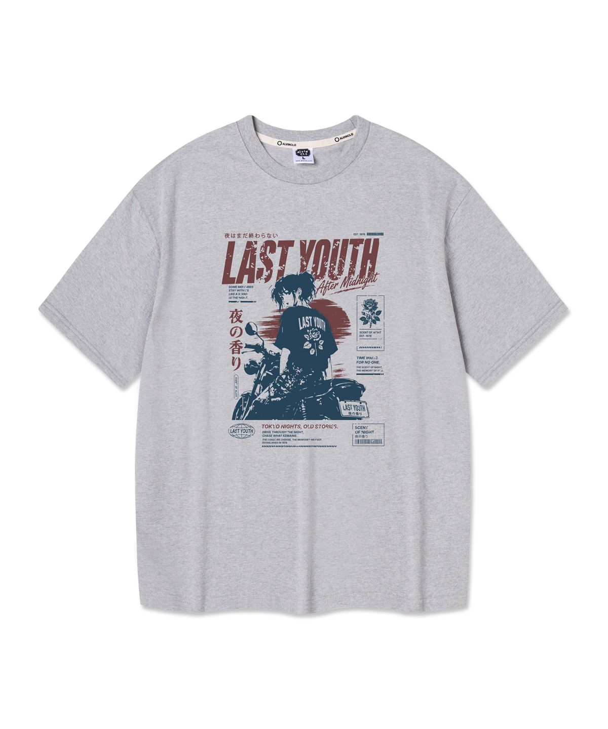 앨빈클로(ALVINCLO) LAST YOUTH 반팔티 AST3677 (4COLOR)
