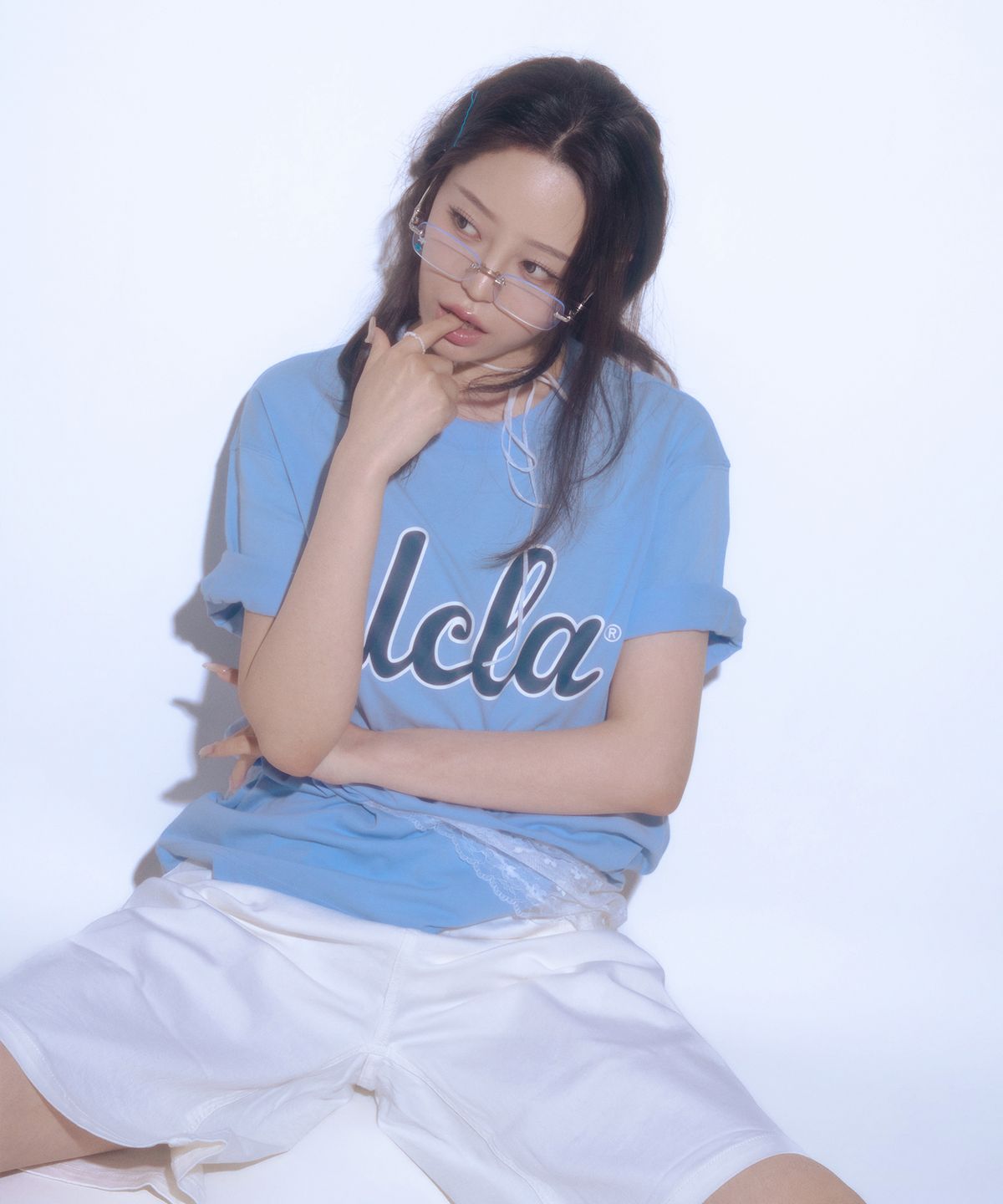 유씨엘에이(UCLA) 여성 데님 노턱 버뮤다 팬츠[CREAM](UC4DH50)