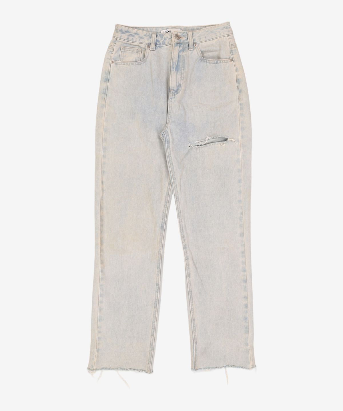 미쏘(MIXXO) 롤업 일자핏 데님 MIWTJC427J 24