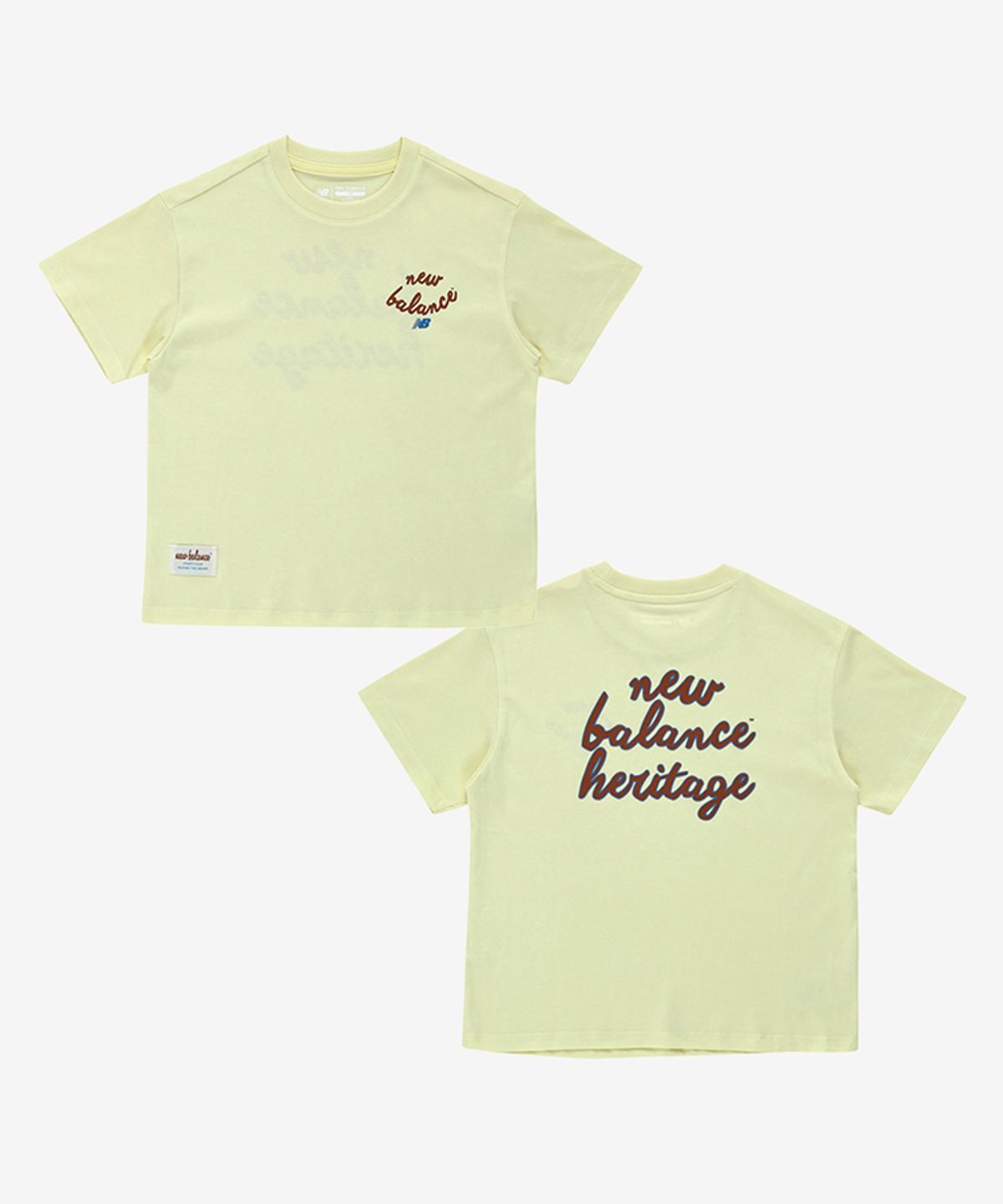 뉴발란스 키즈(NEWBALANCEKIDS) 배색 로고 반팔티 NK9EG3704U30