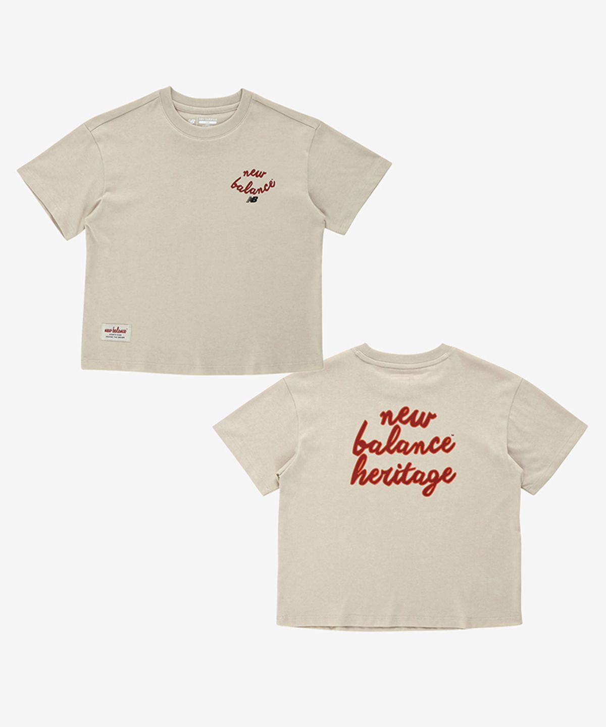 뉴발란스 키즈(NEWBALANCEKIDS) 배색 로고 반팔티 NK9EG3704U36