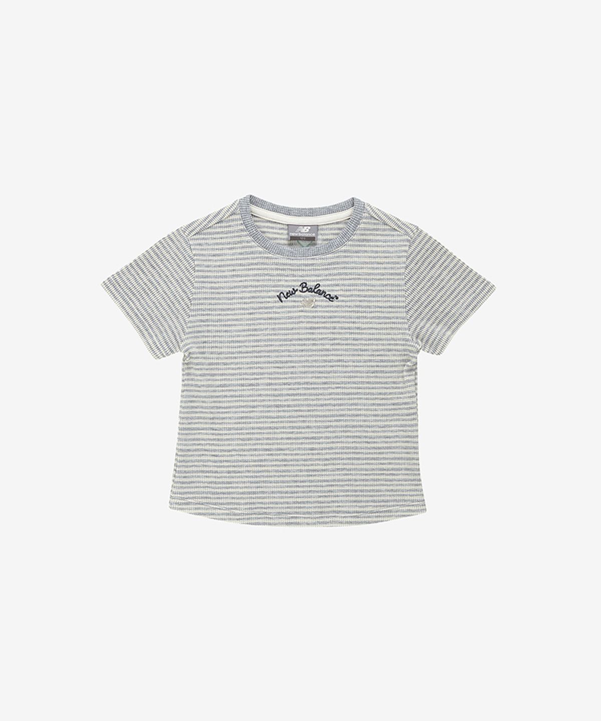 뉴발란스 키즈(NEWBALANCEKIDS) 여아 와플 스트라이프 반팔티 NK9EG3761G16