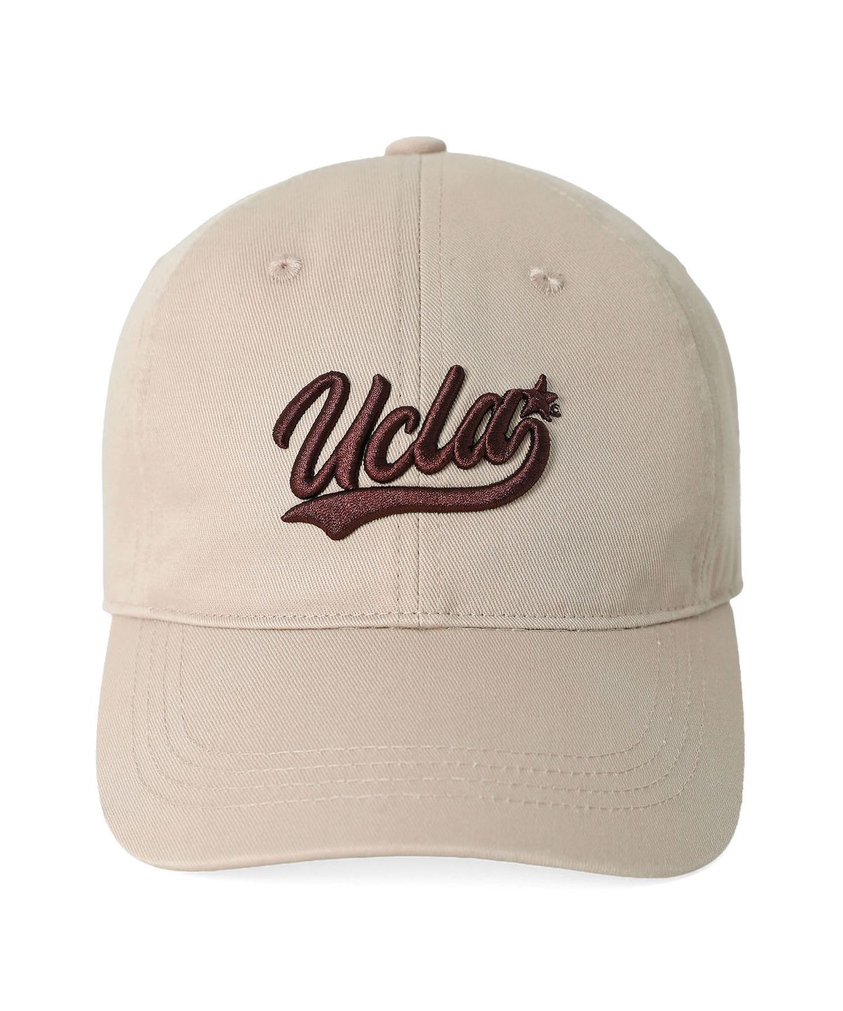유씨엘에이(UCLA) 남녀공용 라운드 레터링 자수 볼캡[IVORY](UCRAC30)