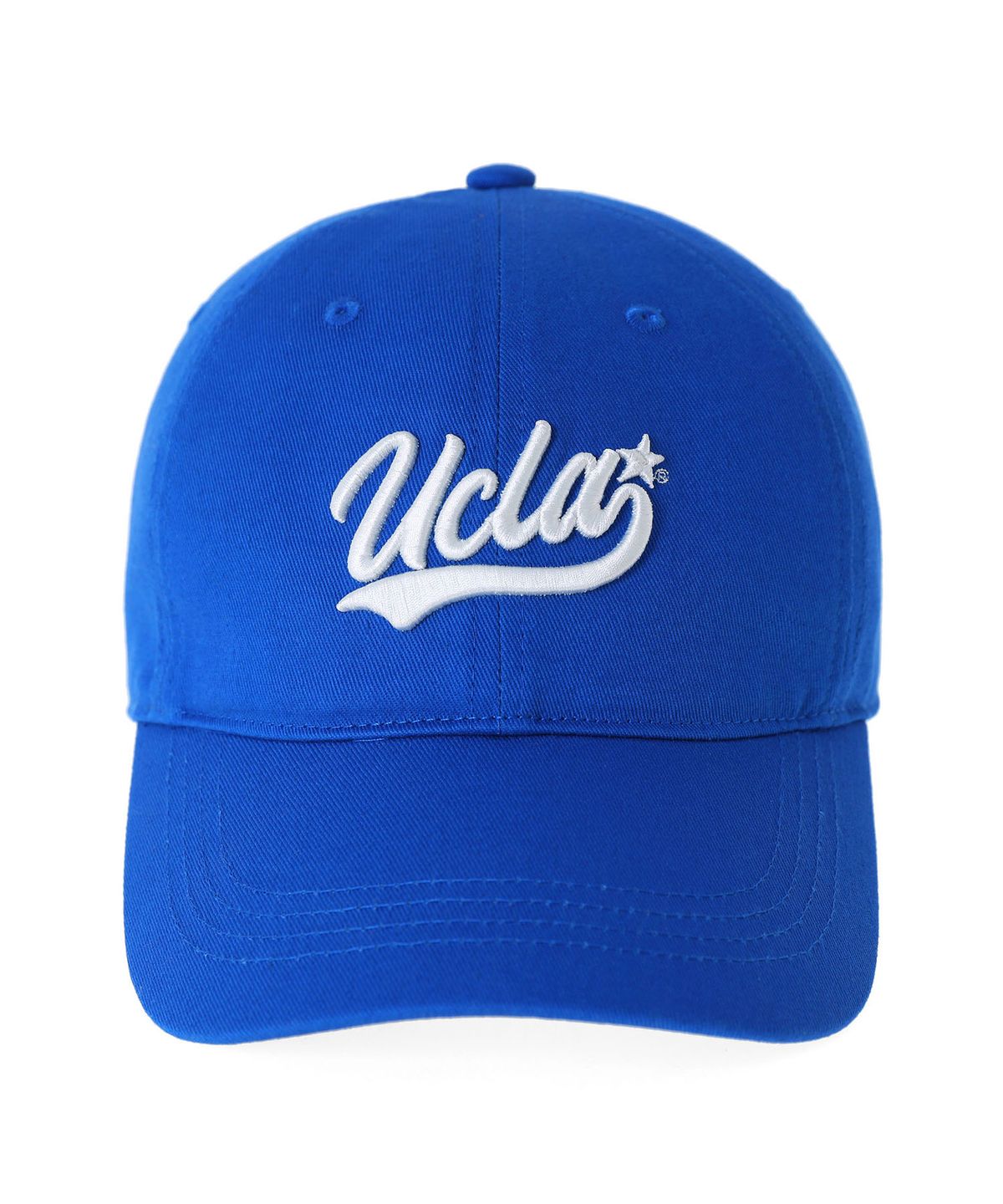 유씨엘에이(UCLA) 남녀공용 라운드 레터링 자수 볼캡[BLUE](UCRAC30)