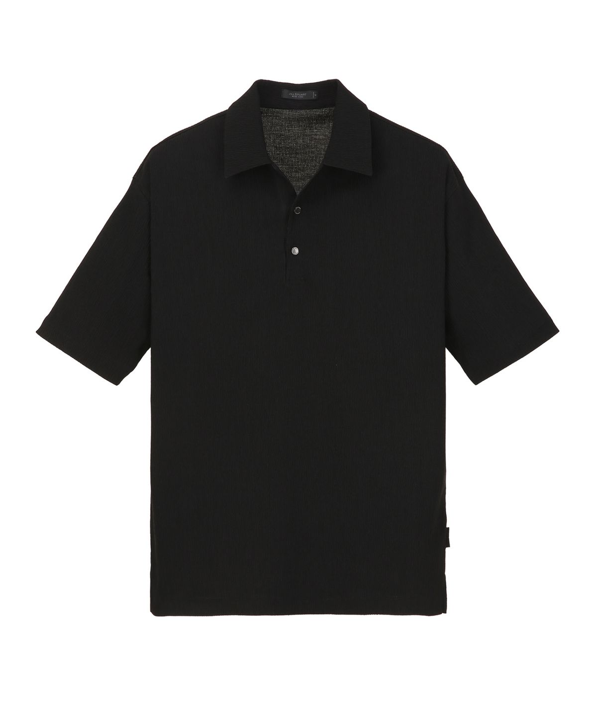 질스튜어트뉴욕 맨(JILLSTUART NEWYORK MEN) 플리츠 반팔 티셔츠 - 블랙 (JNTS6B502BK)