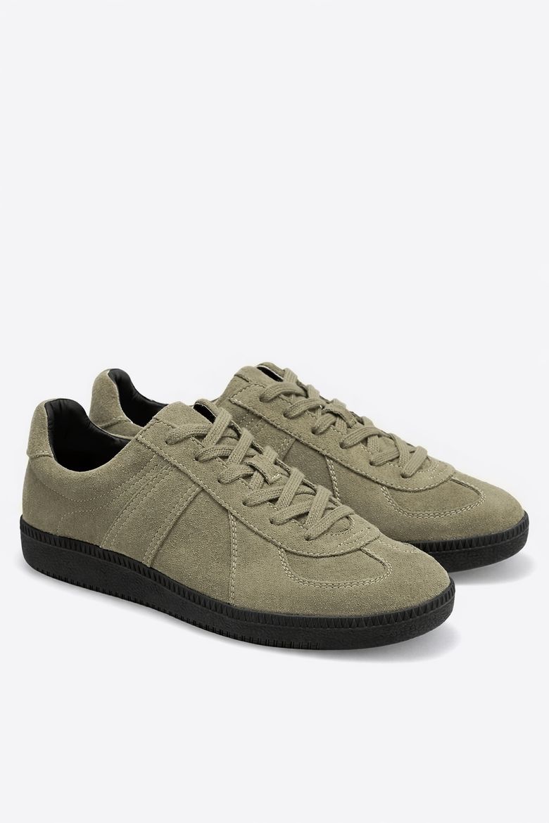 유니 레더 V2 스웨이드 독일군 LIGHT KHAKI
