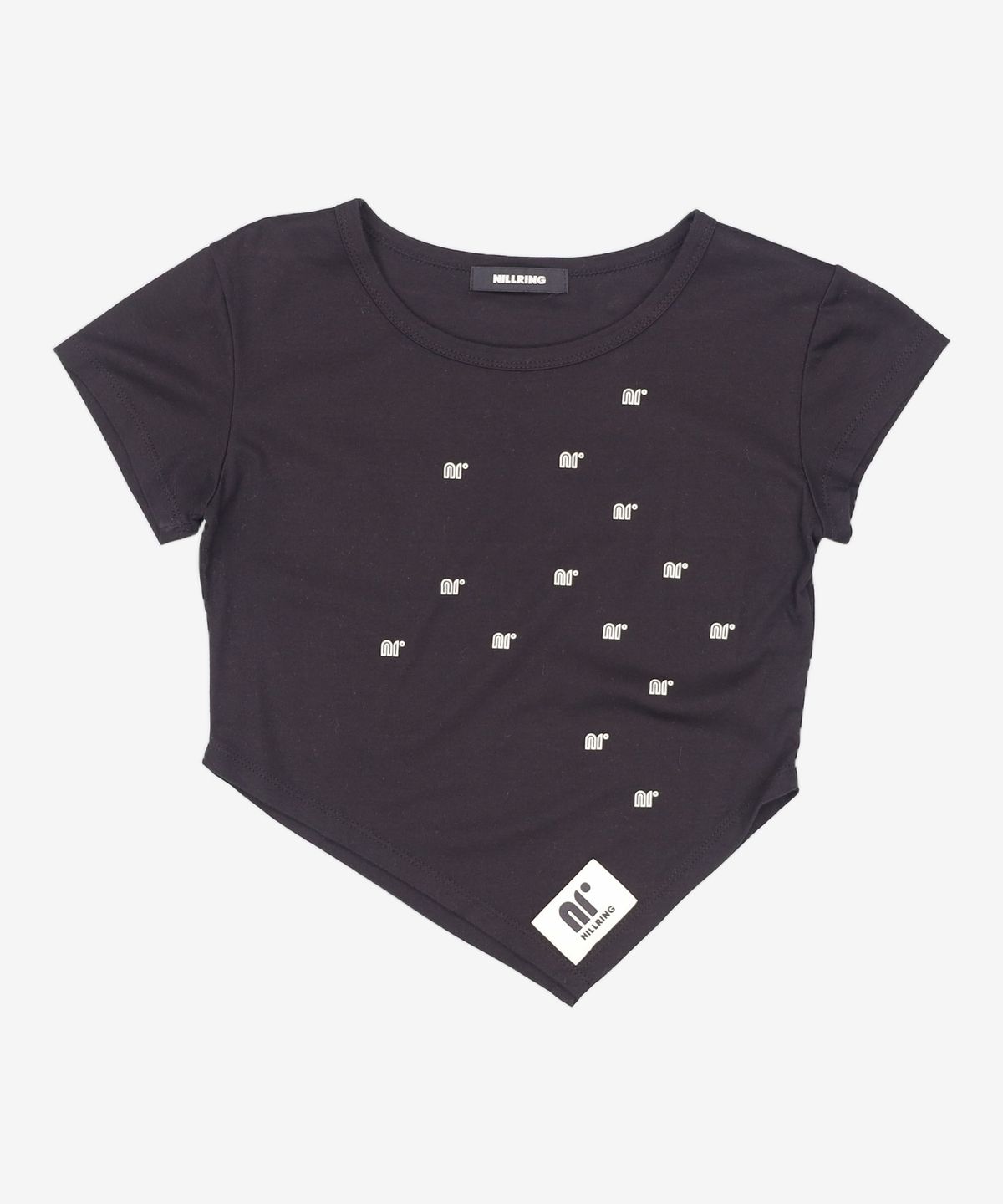 닐링(NILLRING) T10.00 Unbalanced Short-sleeved Print T-shirt FREE