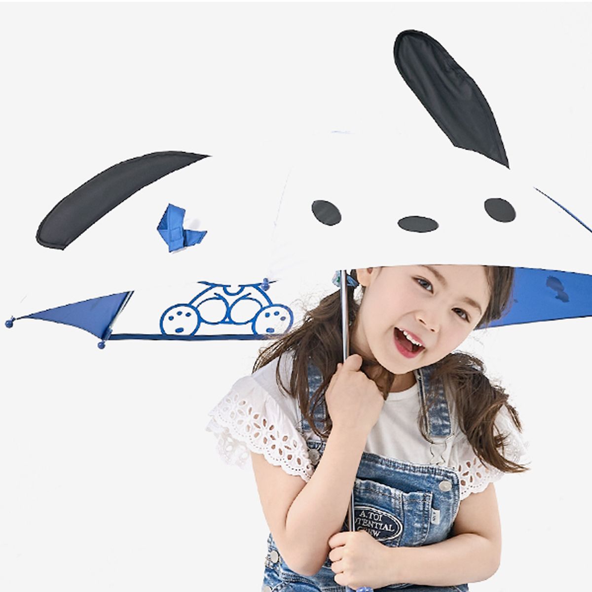 산리오 키즈 액세서리(SANRIO KID ACC) 포차코 47 페이스 패턴 입체 아동 우산 NUHKU10100