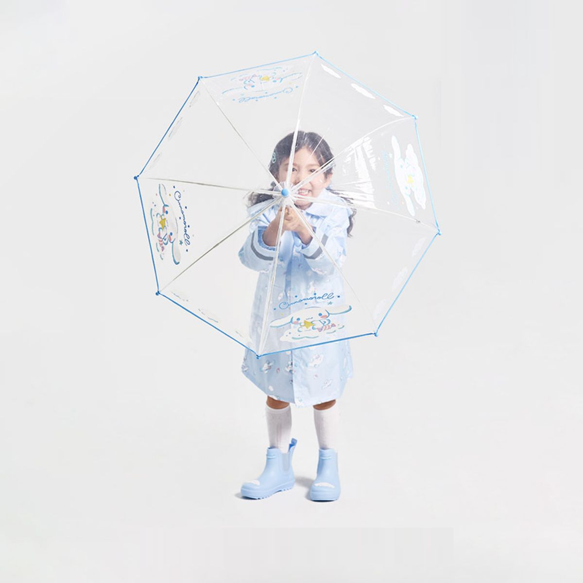 산리오 키즈 액세서리(SANRIO KID ACC) 시나모롤 POE 53 돔형 클라우드 장우산 MUHKU80045