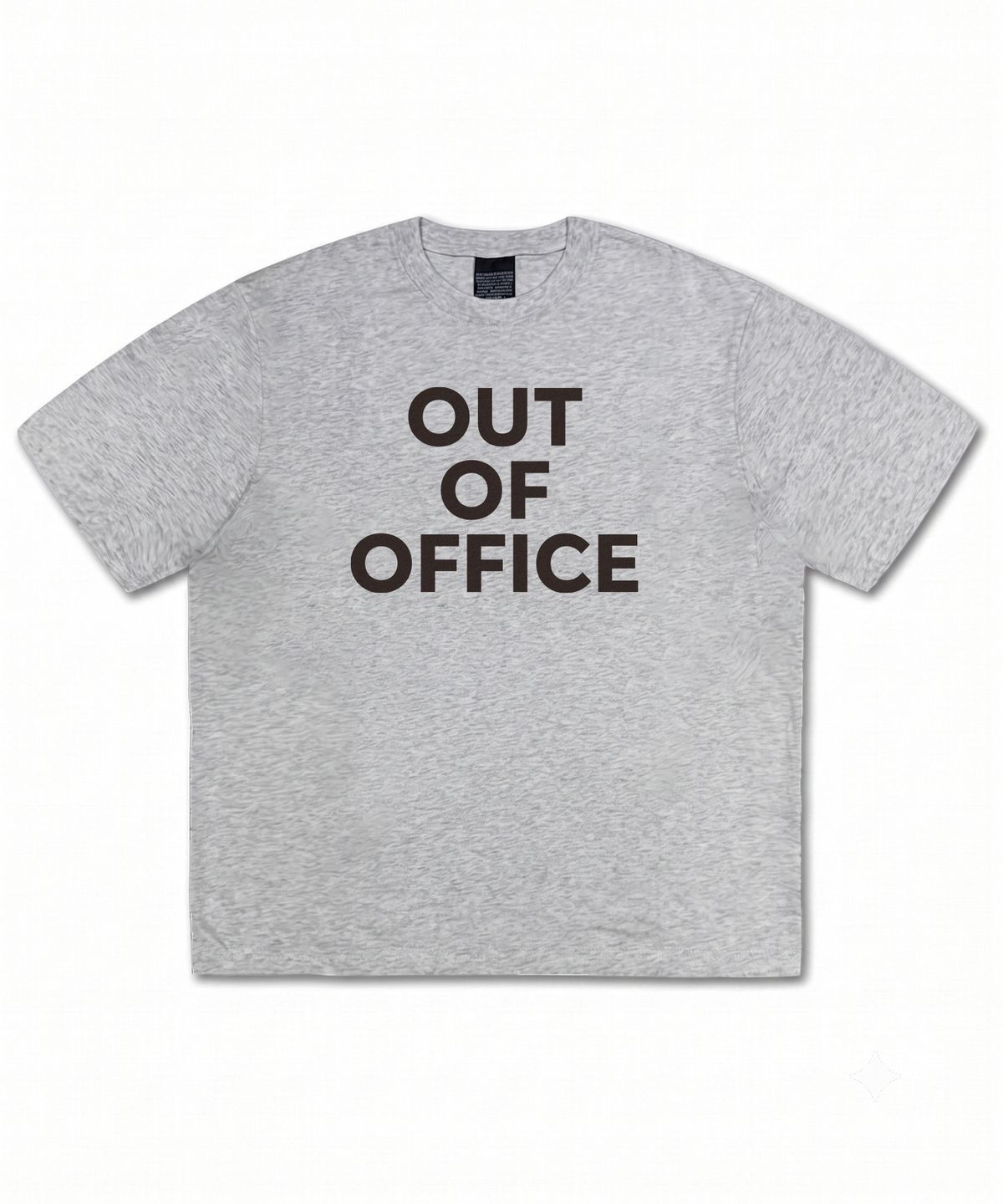 더트(DURT) OUT OF OFFICE HALF SLEEVE TEE (GREY)