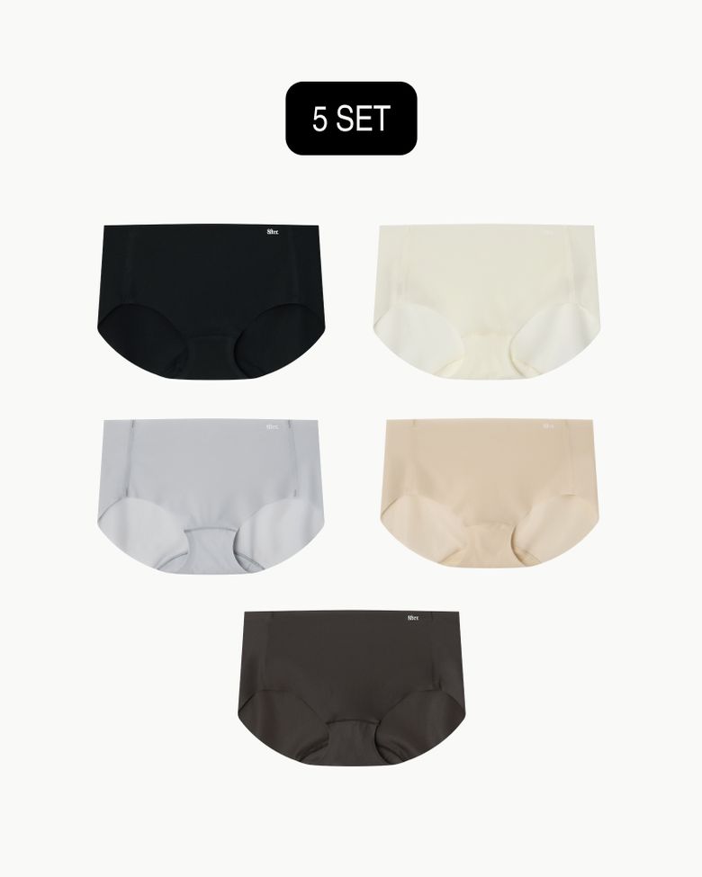 [5PACK] 누디 슬림 팬티 - 5Colors
