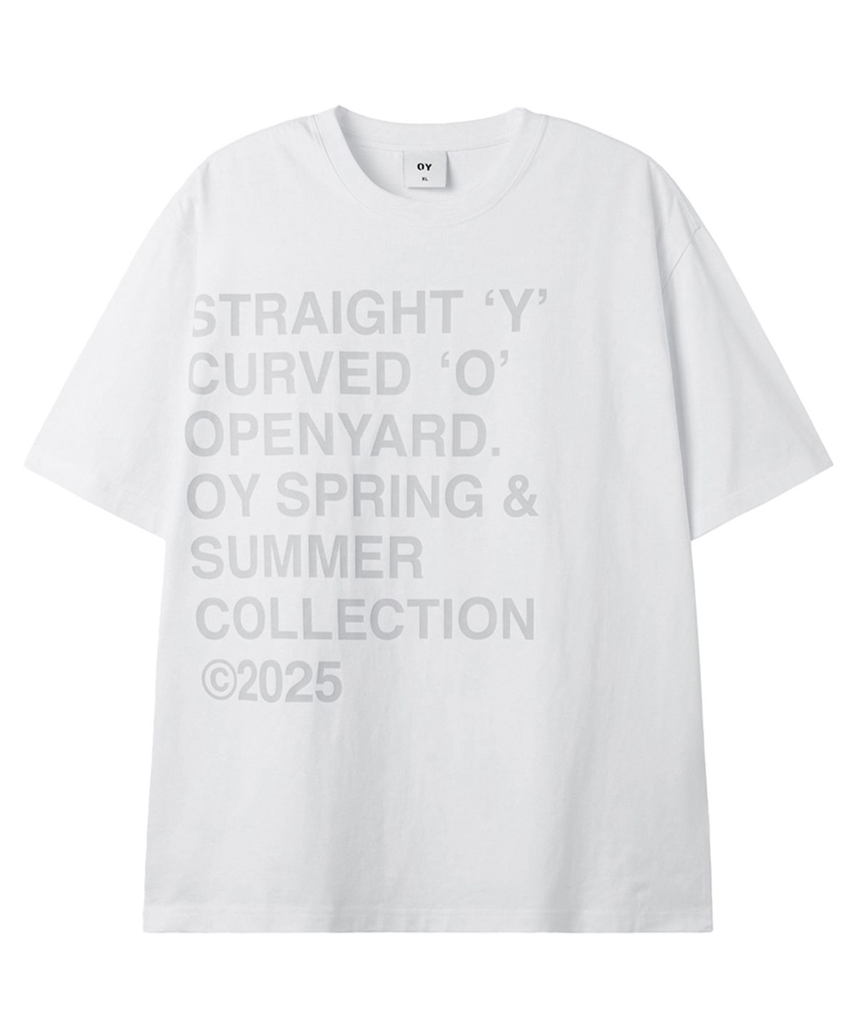 오픈야드(오와이)(OPENYARD(OY)) BOLD LETTERS TEE - WHITE (Ver.2)