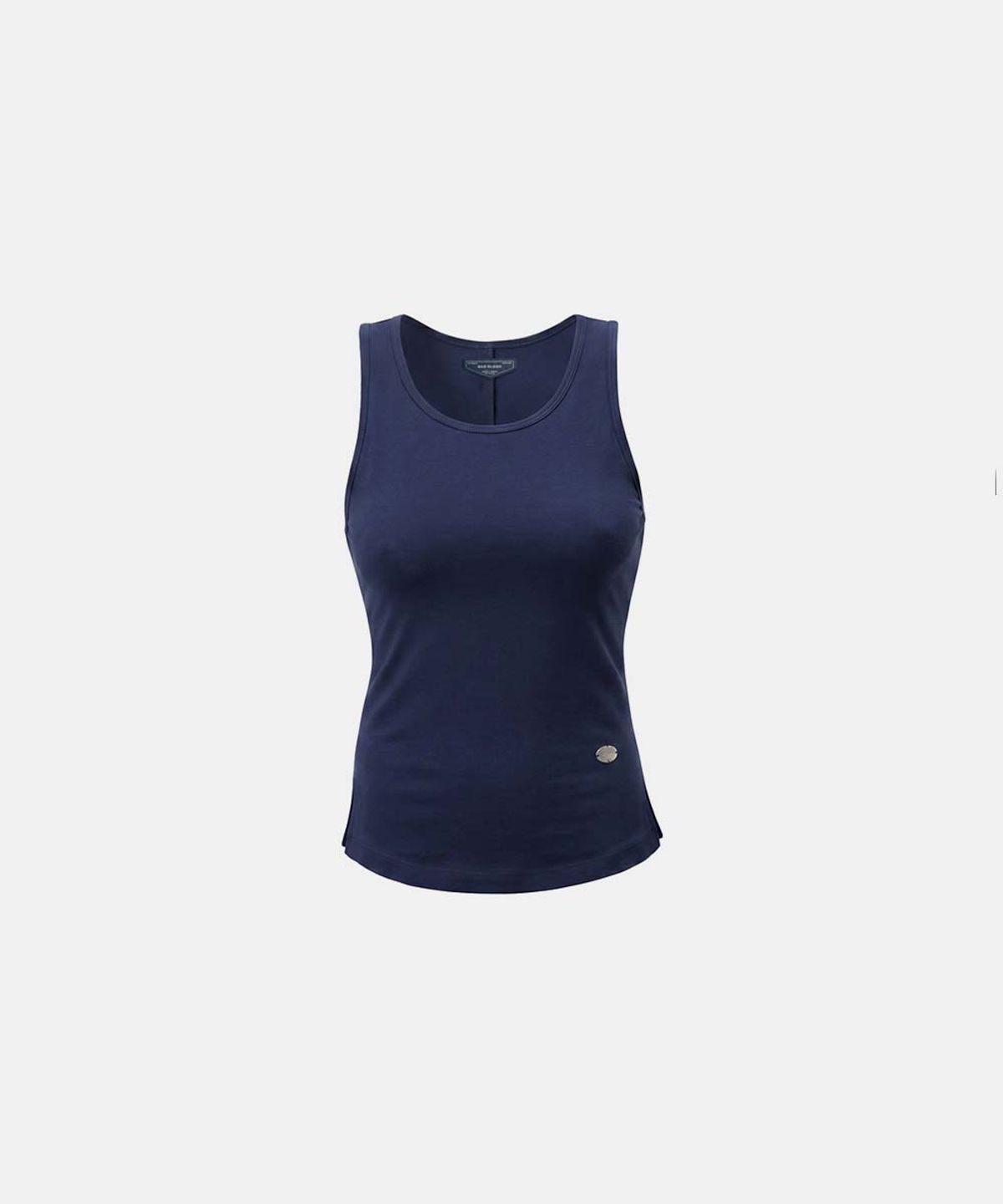 배드블러드(BADBLOOD) Silket Cotton Scoop Neck Tank - Navy