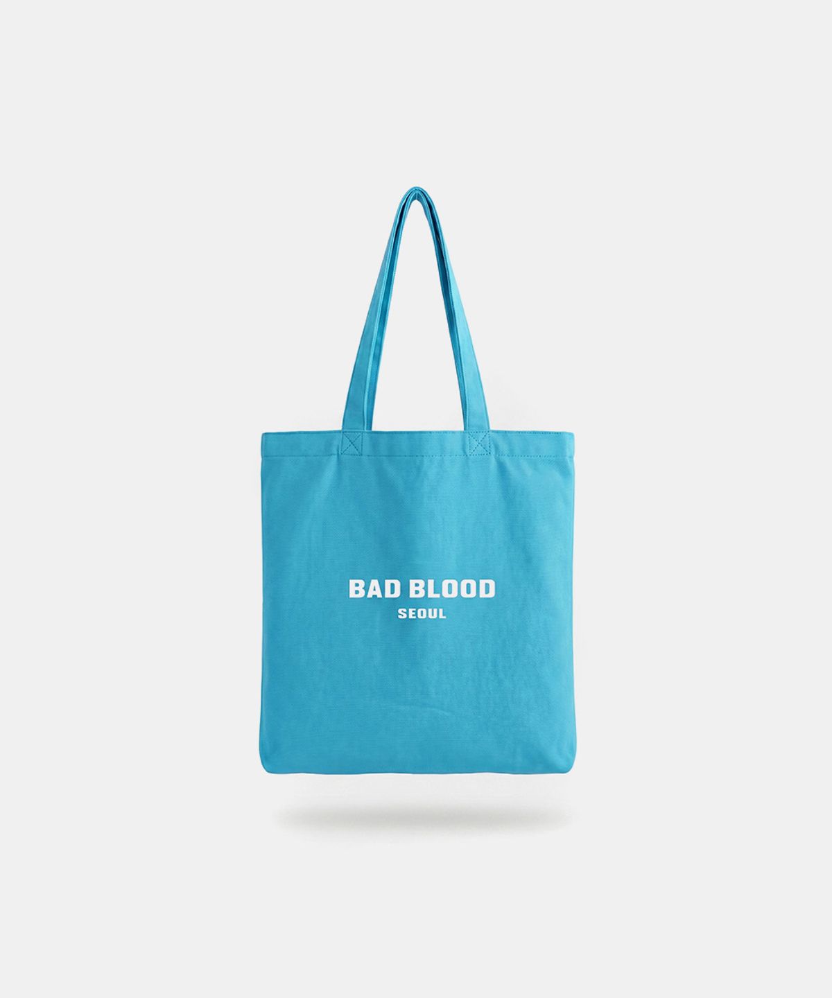 배드블러드(BADBLOOD) 앰버서더 26 아카이브 리버시블 토트백 – 민트/블루스트라이프