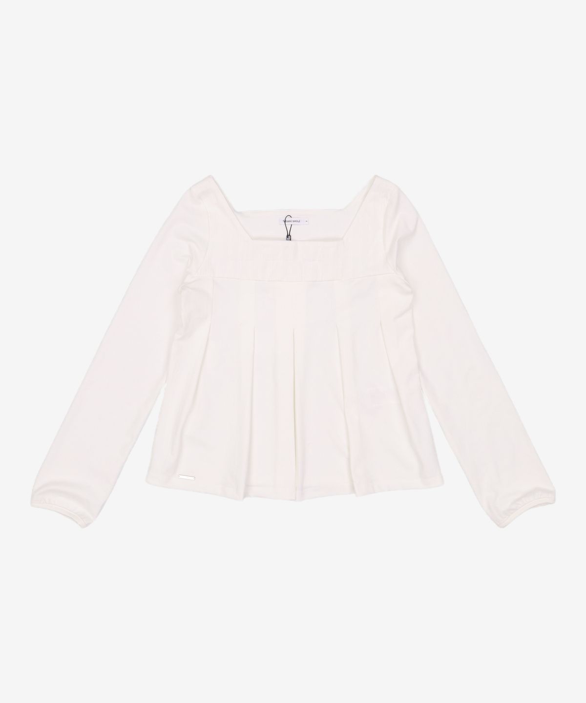 미세키서울(MISEKI SEOUL) Accordion pleats top WHITE 2