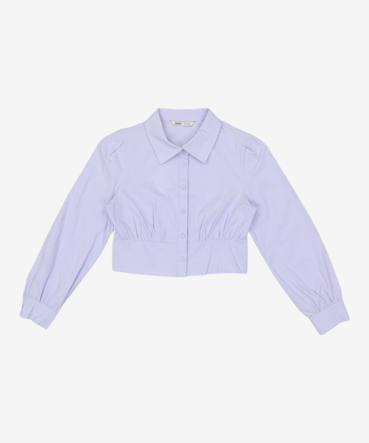 미쏘(MIXXO) 셔츠형 크롭 블라우스 MIWBLD323G M