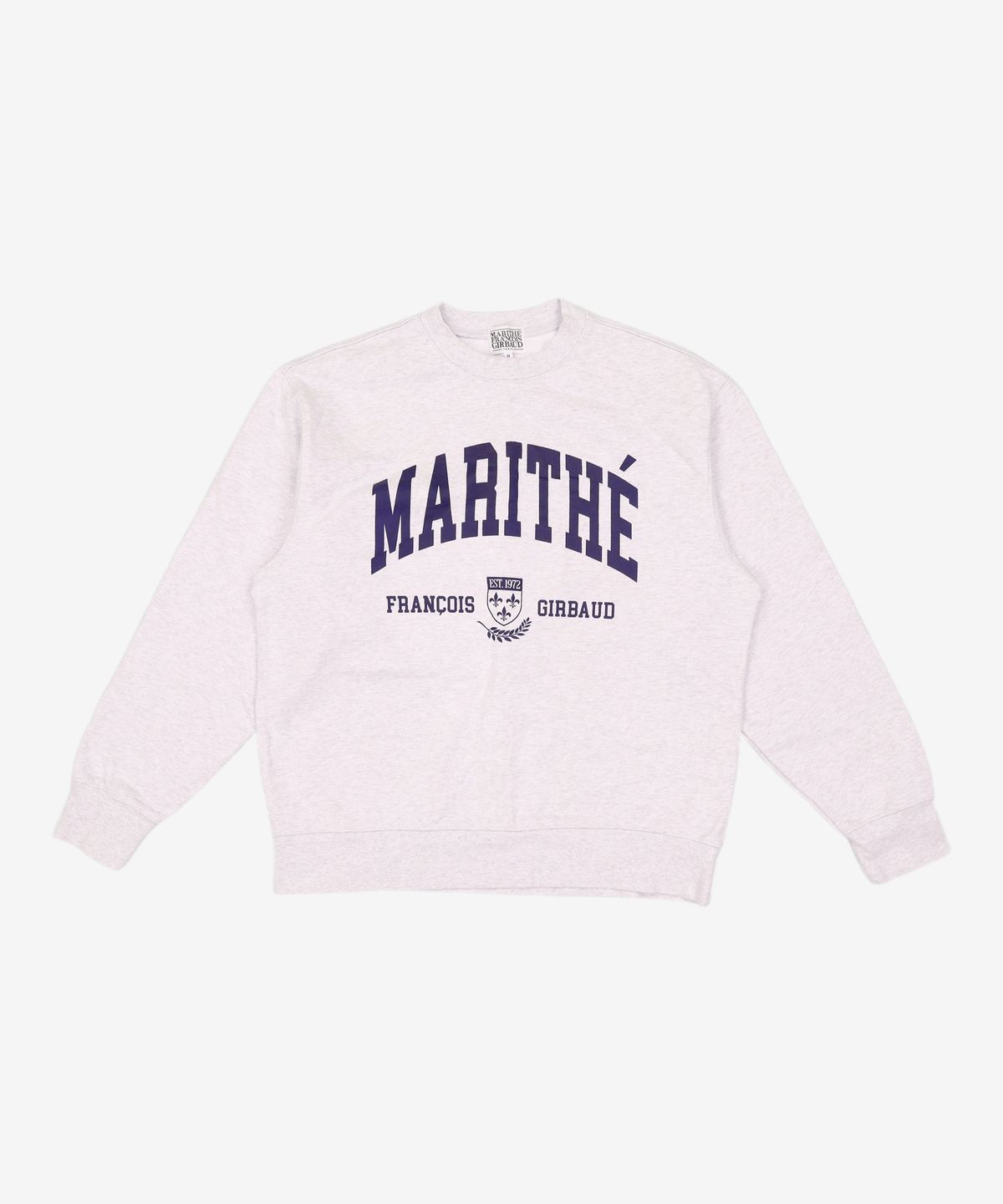 마리떼 프랑소와 저버(MARITHÉ + FRANҪOIS GIRBAUD) MARITHE COLLEGE SWEATSHIRT light heather gray M