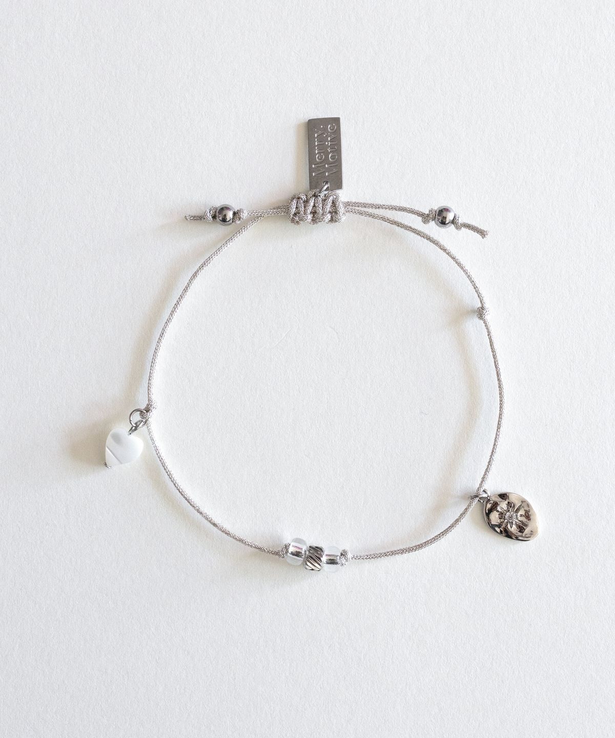 메리모티브(MERRYMOTIVE) Shining motifs silver string bracelet