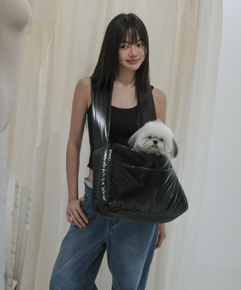 open bag - glossy black