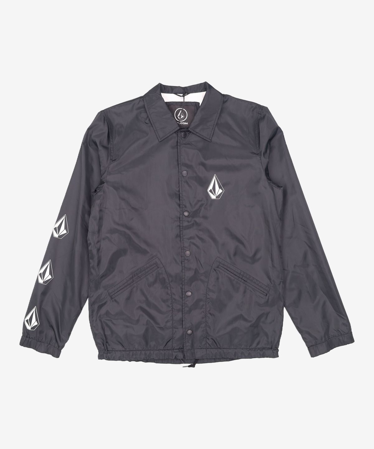 볼컴(VOLCOM) BREWS COACH JACKET (BLACK PRINT) M