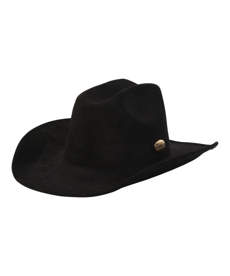 Wire Cowboy Suede Black Long Fedora 페도라