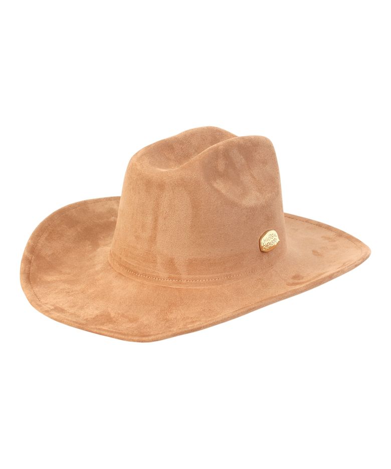 Wire Cowboy Suede Beige Long Fedora 페도라