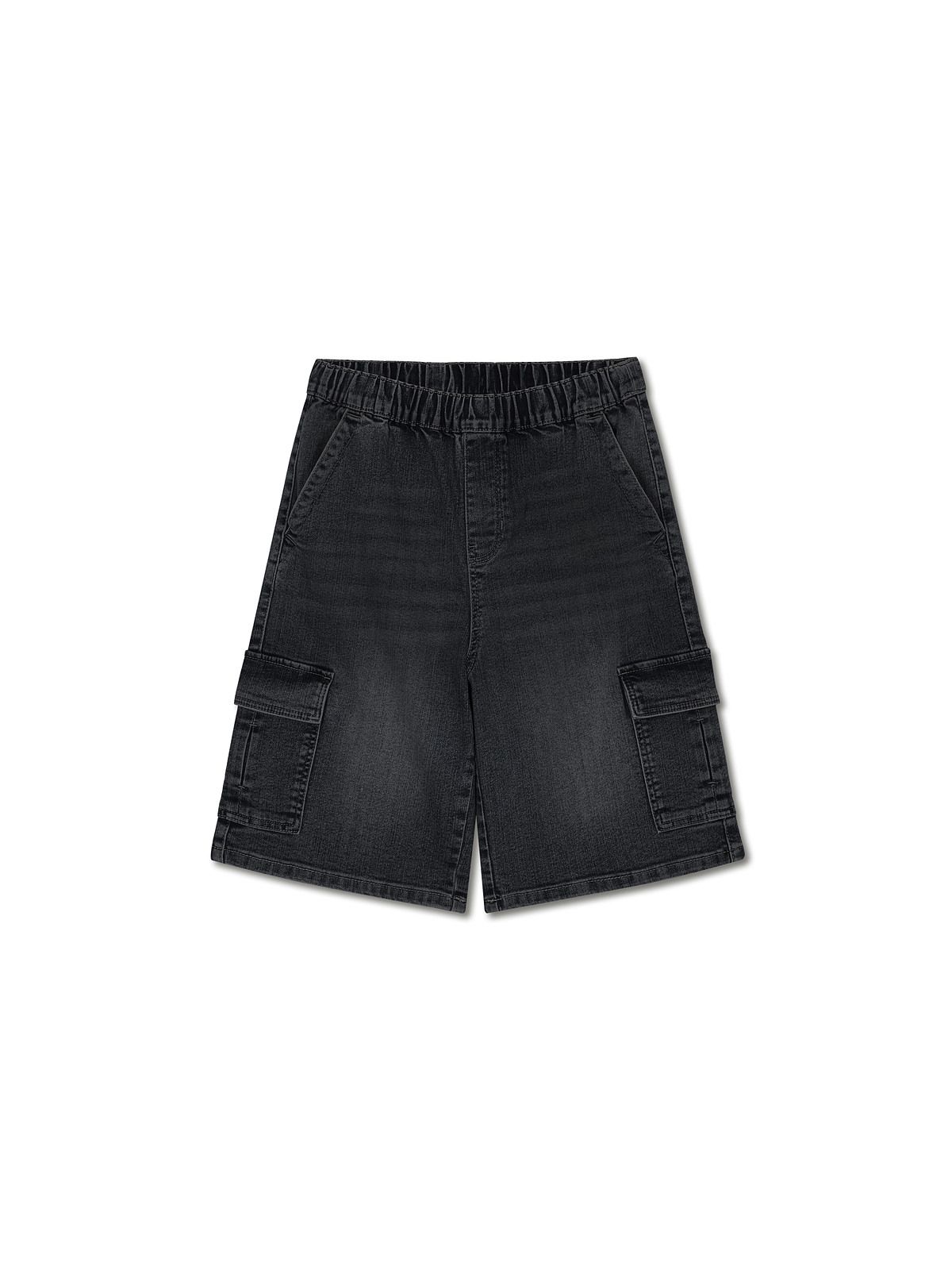 폴햄키즈(POLHAM KIDS) 공용 6부 카고 데님 쇼츠_PKG2DH3023