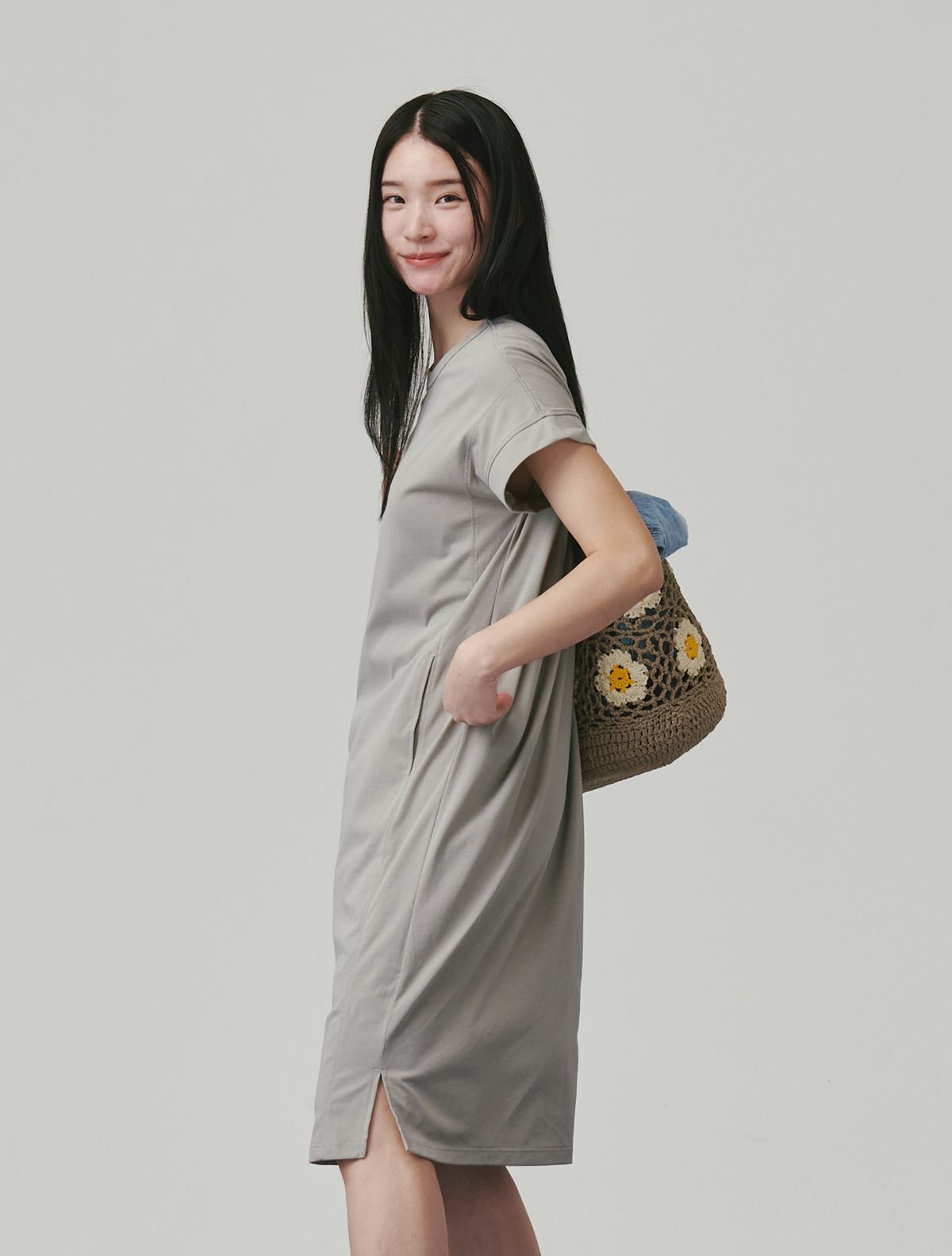바디블루(BODY BLUE) [SUM;T(숨트:캡내장)] 소프트 노브라 원피스 캡내장 (홈웨어/잠옷)
