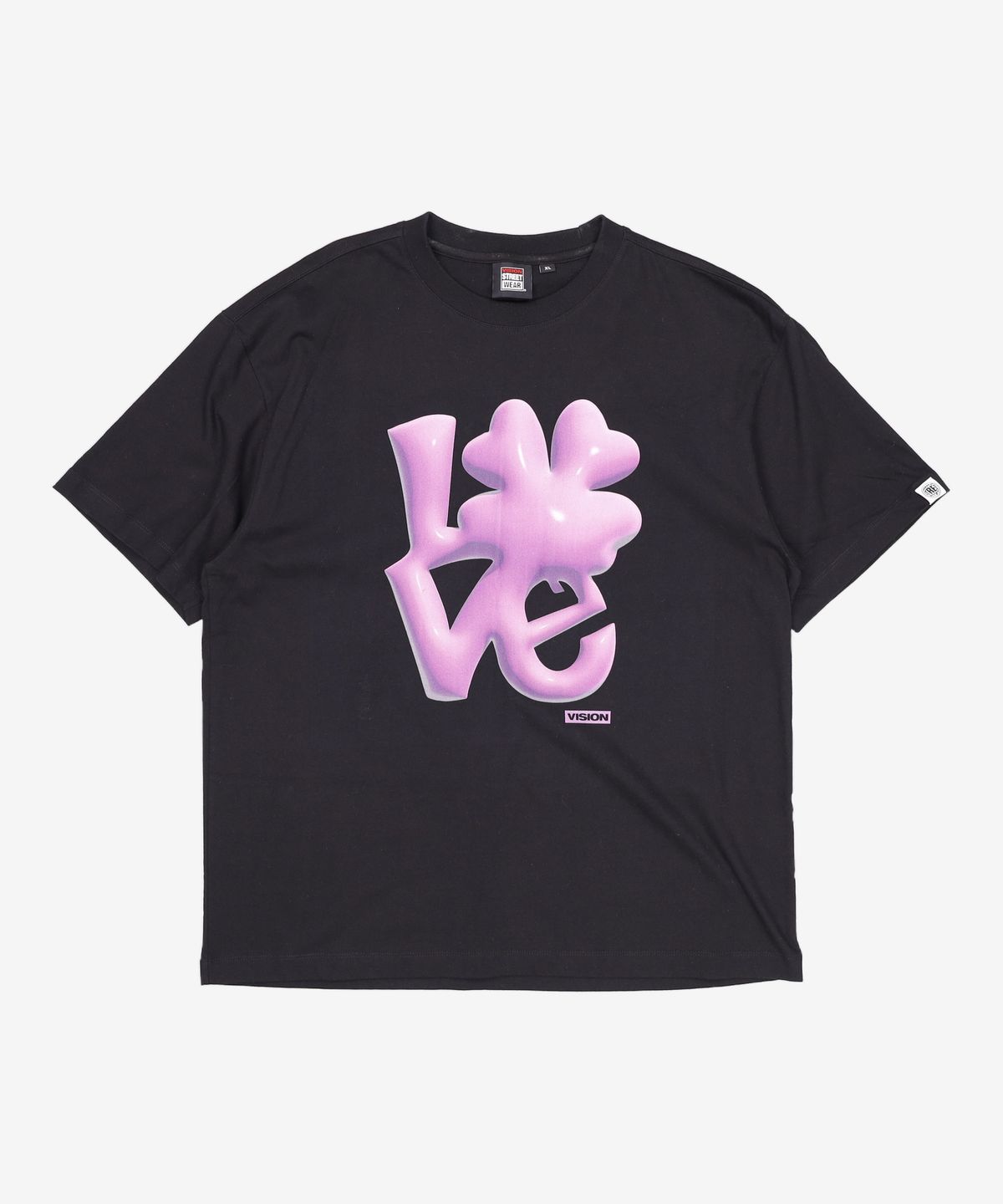 비전스트릿웨어(VISION STREETWEAR) VSW 3D Love T-Shirts Black XL