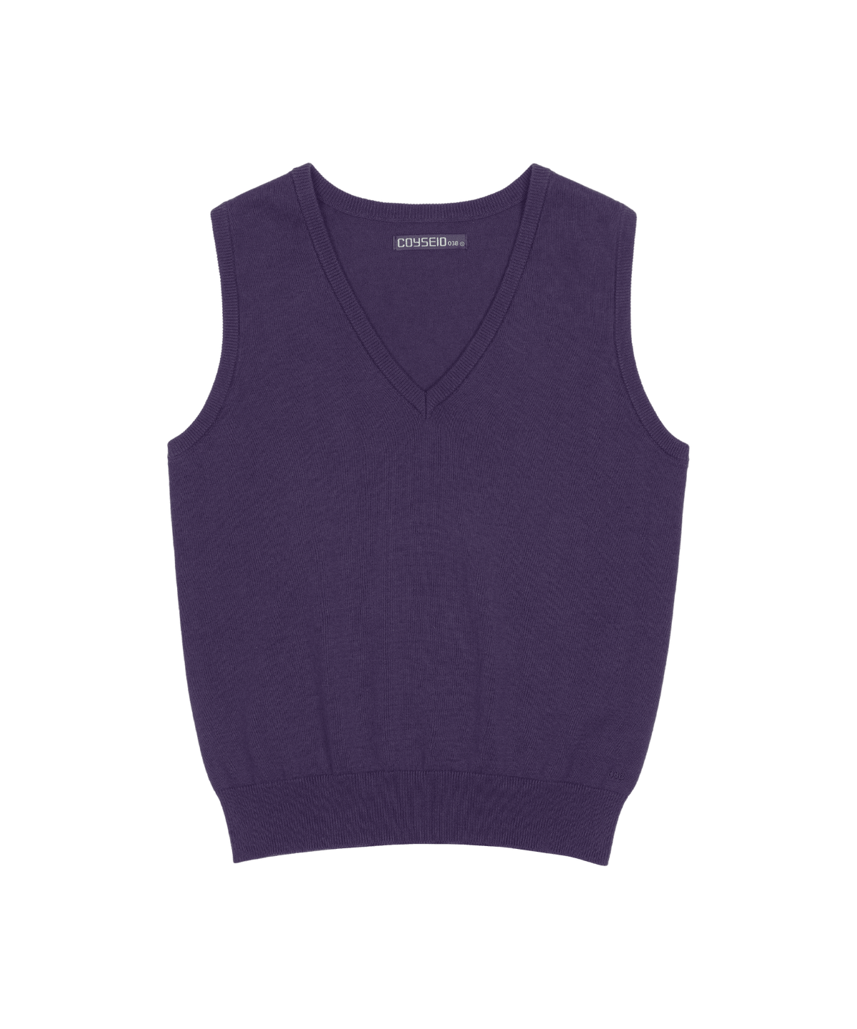 코이세이오 038(COYSEIO 038) 038 V-NECK KNIT VEST PURPLE