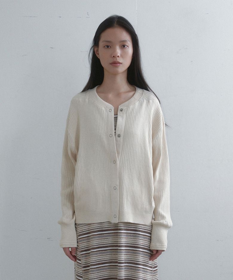 natural cotton cardigan (ecru)