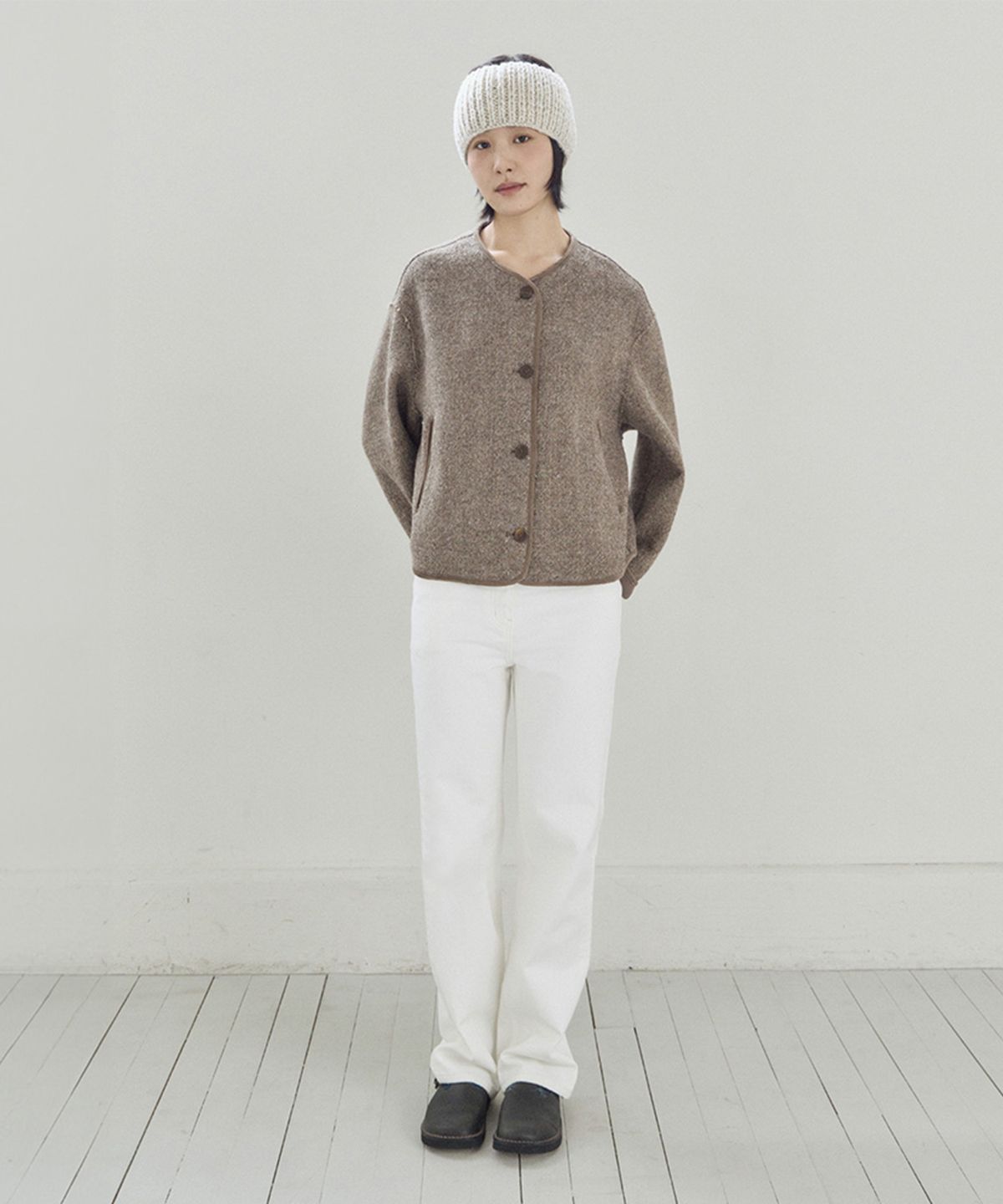 모노크롬(MONOCHROME) neo jacket (brown)