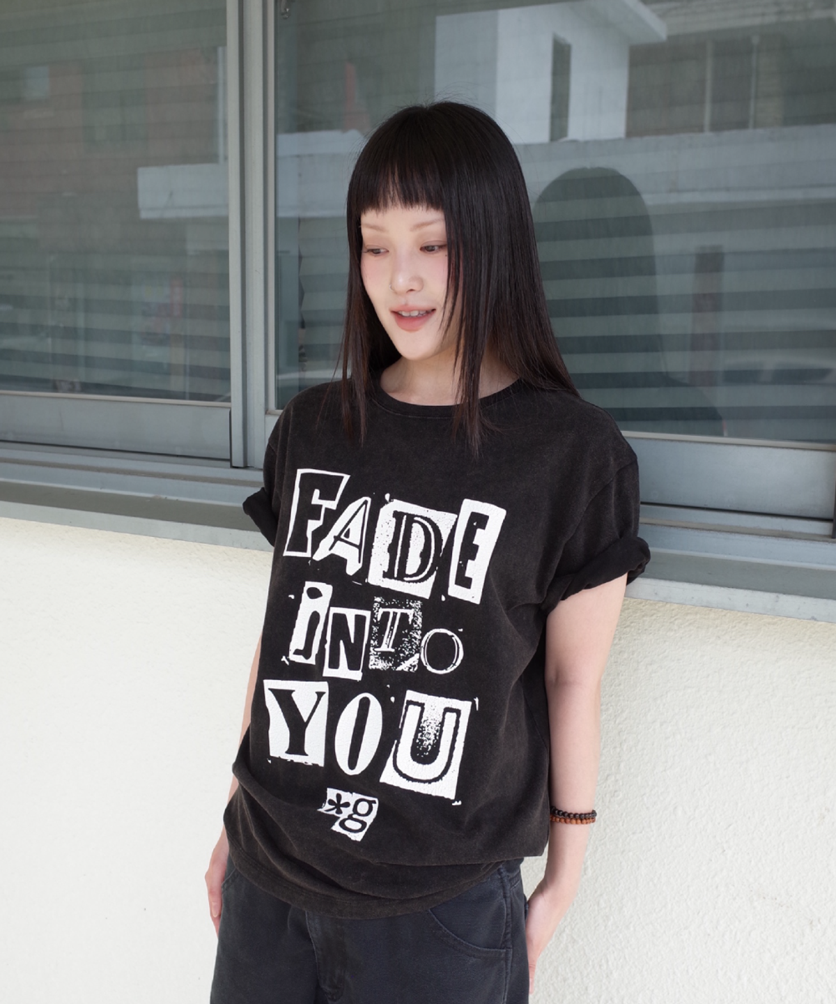 글런든(GRUNDEN) ‘FADE INTO YOU’ T-SHIRT (WHASHED BLACK)_G26BUJTS03