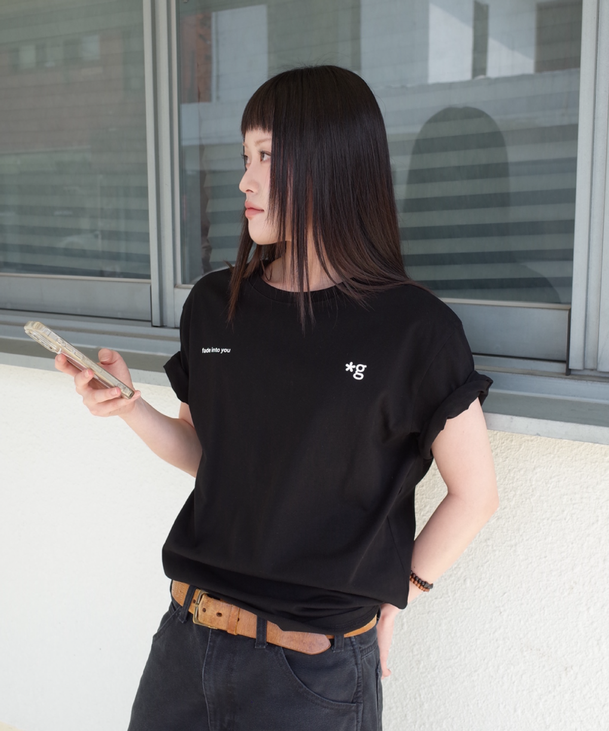 글런든(GRUNDEN) SMALL LOGO T-SHIRT (BLACK)_G26BUJTS05