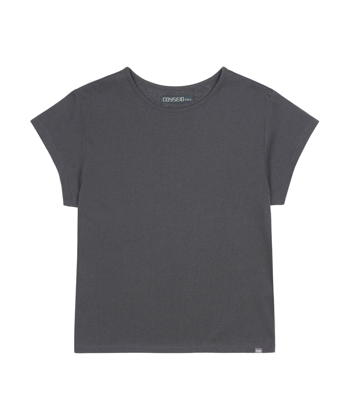 코이세이오 038(COYSEIO 038) 038 SLUB T-SHIRT CHARCOAL