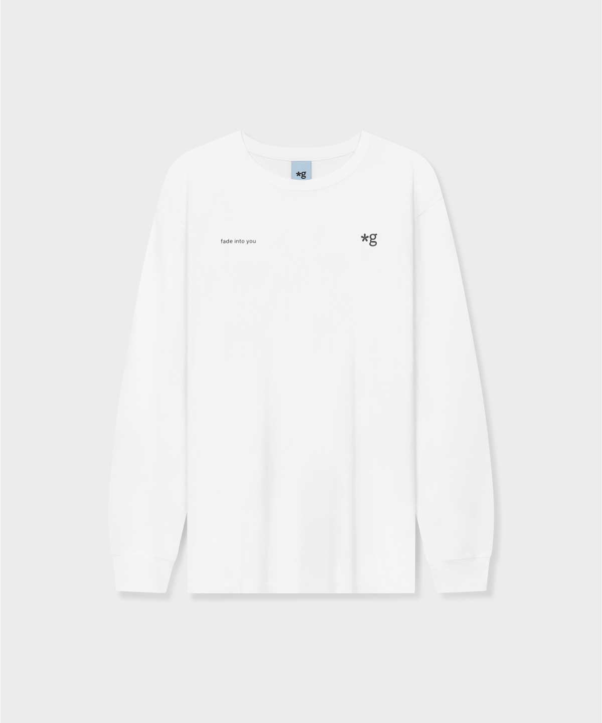 글런든(GRUNDEN) SMALL LOGO LONG SLEEVE T-SHIRT (WHITE)_G26BUJTS06