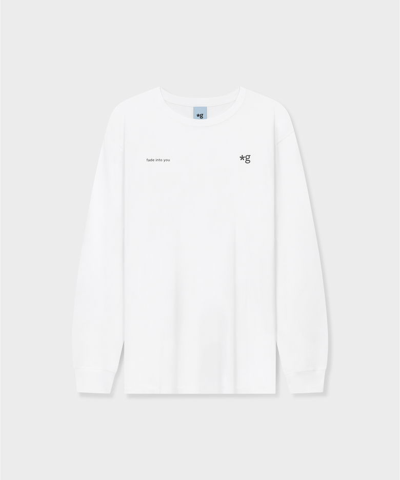 SMALL LOGO LONG SLEEVE T-SHIRT (WHITE)_G26BUJTS06